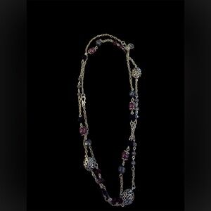 Youngevity Felicity Silver Necklace NWOT.
Purple colored beads. Beautiful piece.